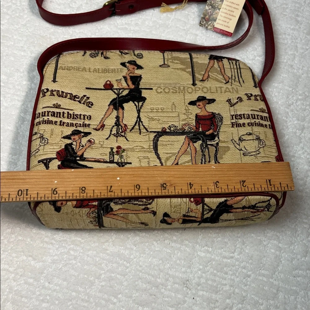 Signare Tapestry Rendezvous crossbody tapestry and leather bag - Picture 2 of 11